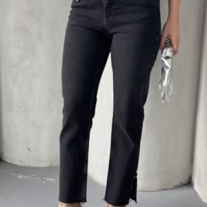 Flare Leg Mom Jeans With Side Slit - Brand: XLove - Women & Kids, Baby Clothes Wholesale - TheBS Women