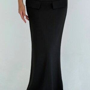 ElegantMermaid Maxi Skirt With Flap Pocket - Brand: EYYO ATELIER - Women & Kids, Baby Clothes Wholesale - TheBS Women