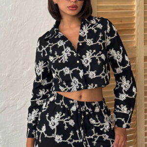 Floral Print Buttoned Shirt - Brand: Topshow - Women & Kids, Baby Clothes Wholesale - TheBS Women