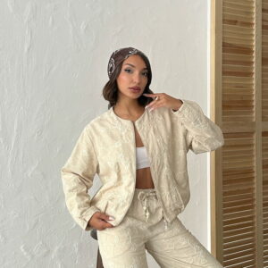 Beige Stylish Casual Business And Party Jacket - Brand: Topshow - Women & Kids, Baby Clothes Wholesale - TheBS Women