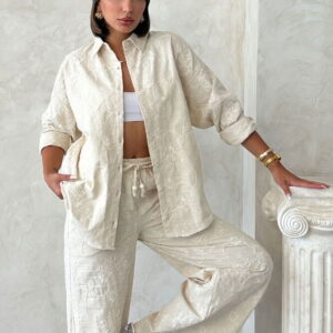 Beige Floral Shirt - Brand: Topshow - Women & Kids, Baby Clothes Wholesale - TheBS Women