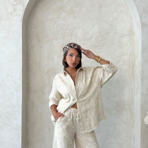 Beige Floral Shirt - Brand: Topshow - Women & Kids, Baby Clothes Wholesale - TheBS Women