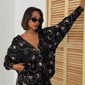 Floral Oversized Shirt - Brand: Topshow - Women & Kids, Baby Clothes Wholesale - TheBS Women