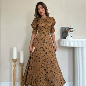 Tie Neck Detailed Dress - Taba - Brand: Elisa - Women & Kids, Baby Clothes Wholesale - TheBS Women