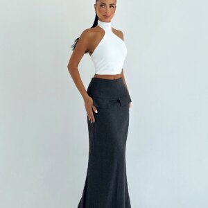 Black Elegant Mermaid Maxi Skirt - Brand: EYYO ATELIER - Women & Kids, Baby Clothes Wholesale - TheBS Women