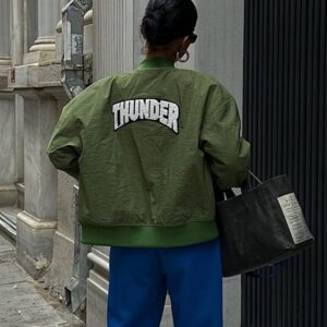 Back Printed Bomber Jacket - Brand: Sobe Istanbul - Women & Kids, Baby Clothes Wholesale - TheBS Women