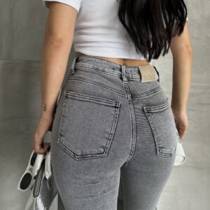 Split Front Slit Seamless Leg Trousers - Gray - Brand: XLove - Women & Kids, Baby Clothes Wholesale - TheBS Women