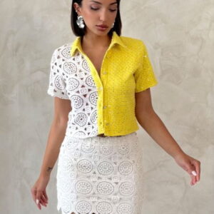 Lace Above Knee Skirt - Raw - Brand: Topshow - Women & Kids, Baby Clothes Wholesale - TheBS Women