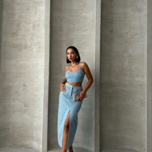 Denim Bustier - Brand: Topshow - Women & Kids, Baby Clothes Wholesale - TheBS Women