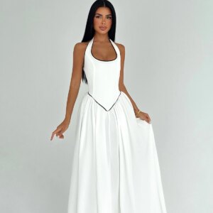 Fit And Flare Halter Neck Dress - Brand: EYYO ATELIER - Women & Kids, Baby Clothes Wholesale - TheBS Women