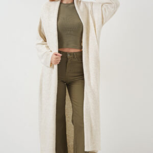 Beige Casual Oversized Fit Cardigan - Brand: Bigdart - Women & Kids, Baby Clothes Wholesale - TheBS Women