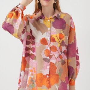 Beige Tunic With Oversized Fit And Balloon Sleeves - Brand: Bigdart - Women & Kids, Baby Clothes Wholesale - TheBS Women