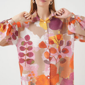 Beige Tunic With Oversized Fit And Balloon Sleeves - Brand: Bigdart - Women & Kids, Baby Clothes Wholesale - TheBS Women