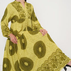Yellow Ethnic Elegant A-Line Dress - Brand: Bigdart - Women & Kids, Baby Clothes Wholesale - TheBS Women