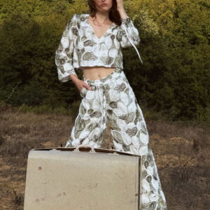 White Casual Buttoned Crop Shirt - Brand: Topshow - Women & Kids, Baby Clothes Wholesale - TheBS Women