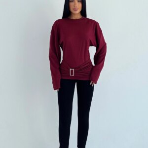 ClaretBlouse - Brand: EYYO ATELIER - Women & Kids, Baby Clothes Wholesale - TheBS Women