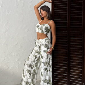 White Marble Fitted Crop Blouse With Cap Sleeves - Brand: Topshow - Women & Kids, Baby Clothes Wholesale - TheBS Women