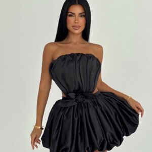 Elegant Sexy Bandeau Mini Dress - Brand: EYYO ATELIER - Women & Kids, Baby Clothes Wholesale - TheBS Women
