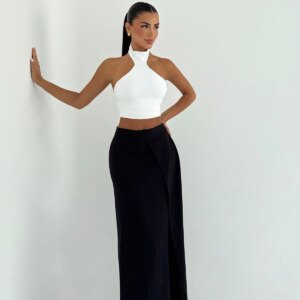 Sexy Elegant Formal Glam Maxi Wrap Skirt - Brand: EYYO ATELIER - Women & Kids, Baby Clothes Wholesale - TheBS Women