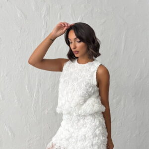 White Elegant Bodycon Mini Skirt High Waist - Brand: Topshow - Women & Kids, Baby Clothes Wholesale - TheBS Women