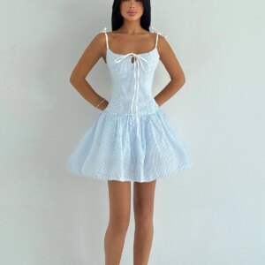 Fit And Flare Striped Mini Dress - Brand: EYYO ATELIER - Women & Kids, Baby Clothes Wholesale - TheBS Women