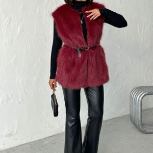 Jacket - Elegant Sleeveless V-Neck Vest - Brand: Topshow - Women & Kids, Baby Clothes Wholesale - TheBS Women