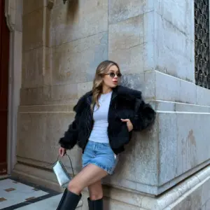 Short Fur Coat - Brand: Cream Rouge - Women & Kids, Baby Clothes Wholesale - TheBS Women