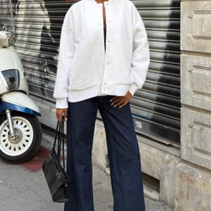 Curly Fur Lined Bomber Jacket - Brand: Sobe Istanbul - Women & Kids, Baby Clothes Wholesale - TheBS Women