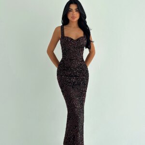 Black Sexy Elegant Glam Formal Bodycon Dress - Brand: EYYO ATELIER - Women & Kids, Baby Clothes Wholesale - TheBS Women