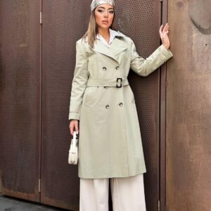 Long Belted Trench Coat - Brand: Elisa - Women & Kids, Baby Clothes Wholesale - TheBS Women