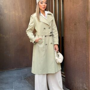 Long Belted Trench Coat - Brand: Elisa - Women & Kids, Baby Clothes Wholesale - TheBS Women