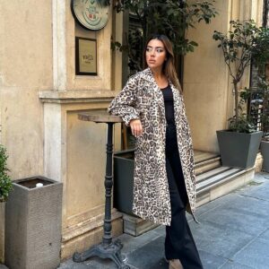 Front And Back Cape Coat - Leopard - Brand: Elisa - Women & Kids, Baby Clothes Wholesale - TheBS Women