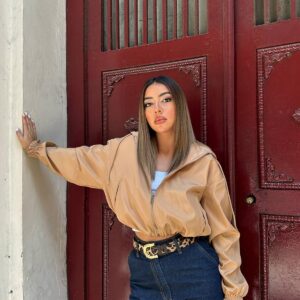 Short Zipper Bomber Jacket - Mink - Brand: Elisa - Women & Kids, Baby Clothes Wholesale - TheBS Women