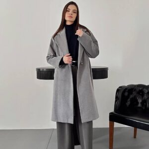 Long Coat - Gray - Brand: Elisa - Women & Kids, Baby Clothes Wholesale - TheBS Women