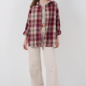 Casual Oversized Checkered Shirt - Brand: Bigdart - Women & Kids, Baby Clothes Wholesale - TheBS Women