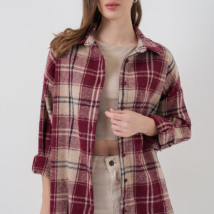 Casual Oversized Checkered Shirt - Brand: Bigdart - Women & Kids, Baby Clothes Wholesale - TheBS Women