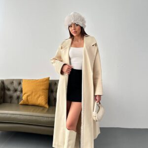 Coat With Cuff Detail - Brand: Elisa - Women & Kids, Baby Clothes Wholesale - TheBS Women