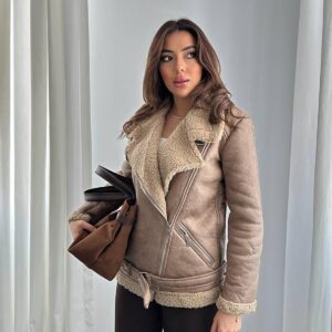 Fur Jacket With Epaulettes - Brand: Elisa - Women & Kids, Baby Clothes Wholesale - TheBS Women