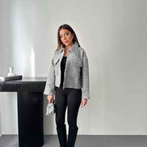 Pocket Flap Cachet Jacket - Brand: Elisa - Women & Kids, Baby Clothes Wholesale - TheBS Women