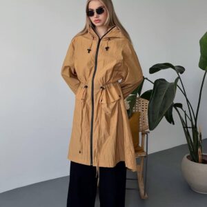 Trench Coat With Strap Detail - Brand: Elisa - Women & Kids, Baby Clothes Wholesale - TheBS Women