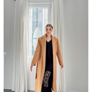 Belted Midi Coat - Brand: Elisa - Women & Kids, Baby Clothes Wholesale - TheBS Women