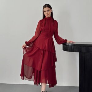 Waist Detailed Dress - Brand: Elisa - Women & Kids, Baby Clothes Wholesale - TheBS Women