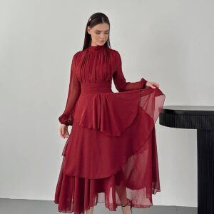 Waist Detailed Dress - Brand: Elisa - Women & Kids, Baby Clothes Wholesale - TheBS Women