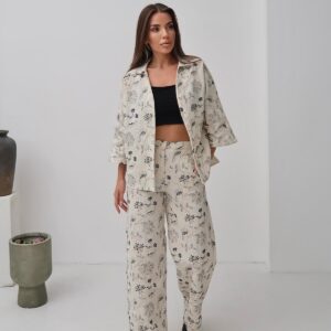 Beige Casual Elegant Boho Set - Brand: Elisa - Women & Kids, Baby Clothes Wholesale - TheBS Women