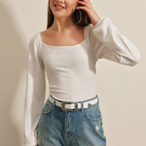 Balloon Sleeve Knitted Blouse - Brand: Bigdart - Women & Kids, Baby Clothes Wholesale - TheBS Women