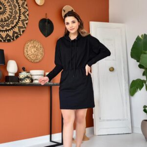 Sweatshirt Sport Dress - Black - Brand: Elisa - Women & Kids, Baby Clothes Wholesale - TheBS Women