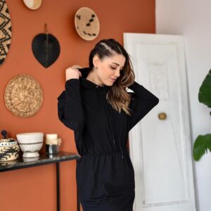 Sweatshirt Sport Dress - Black - Brand: Elisa - Women & Kids, Baby Clothes Wholesale - TheBS Women