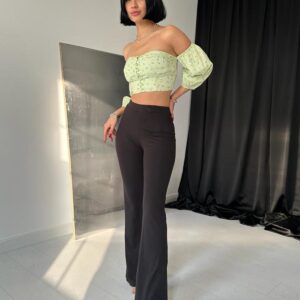 Flare Leggings - Black - Brand: Elisa - Women & Kids, Baby Clothes Wholesale - TheBS Women