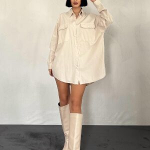 Double Pocket Flap Snap Fastener Shirt - Brand: Elisa - Women & Kids, Baby Clothes Wholesale - TheBS Women