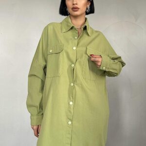 Double Pocket Flap Snap Fastener Shirt - Brand: Elisa - Women & Kids, Baby Clothes Wholesale - TheBS Women